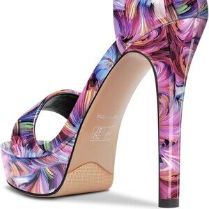 Platform Sandals Peep Open Toe Stiletto Sexy High Heels Ankle Strap New in Box!